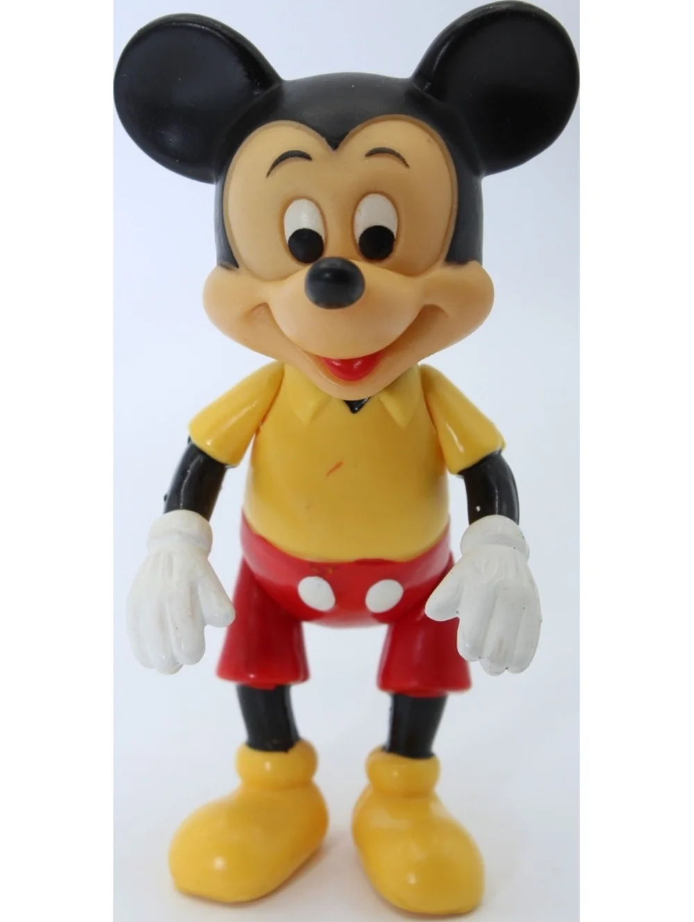 Vintage Walt Disney Mickey Mouse & Minnie Mouse Poseable Action Figure Lot 2 Pcs